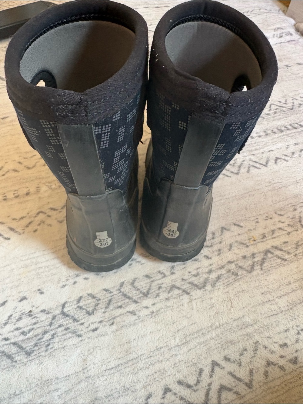 Bogs kids Black Waterproof Neoprene Winter Boots